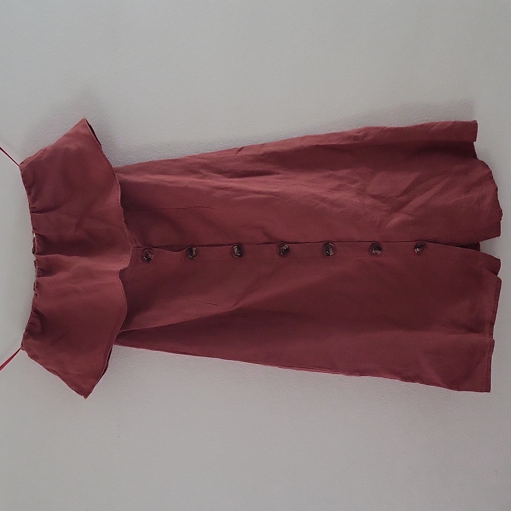 Olivaceous Off Shoulder Ruffle Dress
